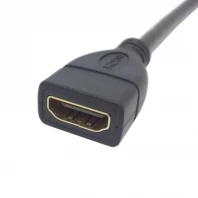 Удлинительный кабель переходник с разъемами MINI HDMI (папа) на (мама) длиной 10 см для