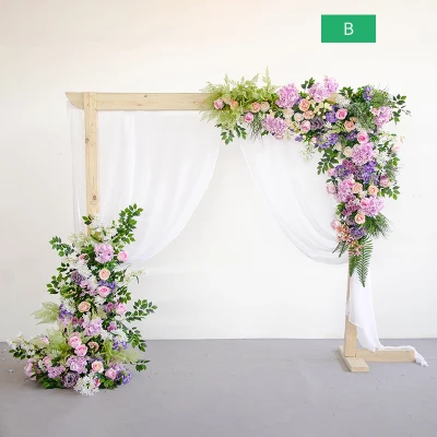 2pcs set flower Высококачественный изготовленный на заказ имитация цветка розы ряд свадьба DIY Арка украшения двери искусственный цветок отель Добро пожаловать дорога студия реквизит - Цвет: 2pcs set flower