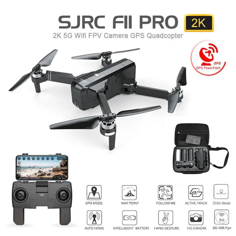 SJRC F11 PRO 5G Wifi FPV GPS бесщеточный Квадрокоптер 25 минут время полета RC Дрон 1080P/2K HD