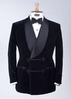 2017 Latest Coat Pant Designs Black Velvet Suits Shawl Lapel Men Suit Slim Fit 2 Piece Tuxedo Custom Prom Blazer Terno Masuclino