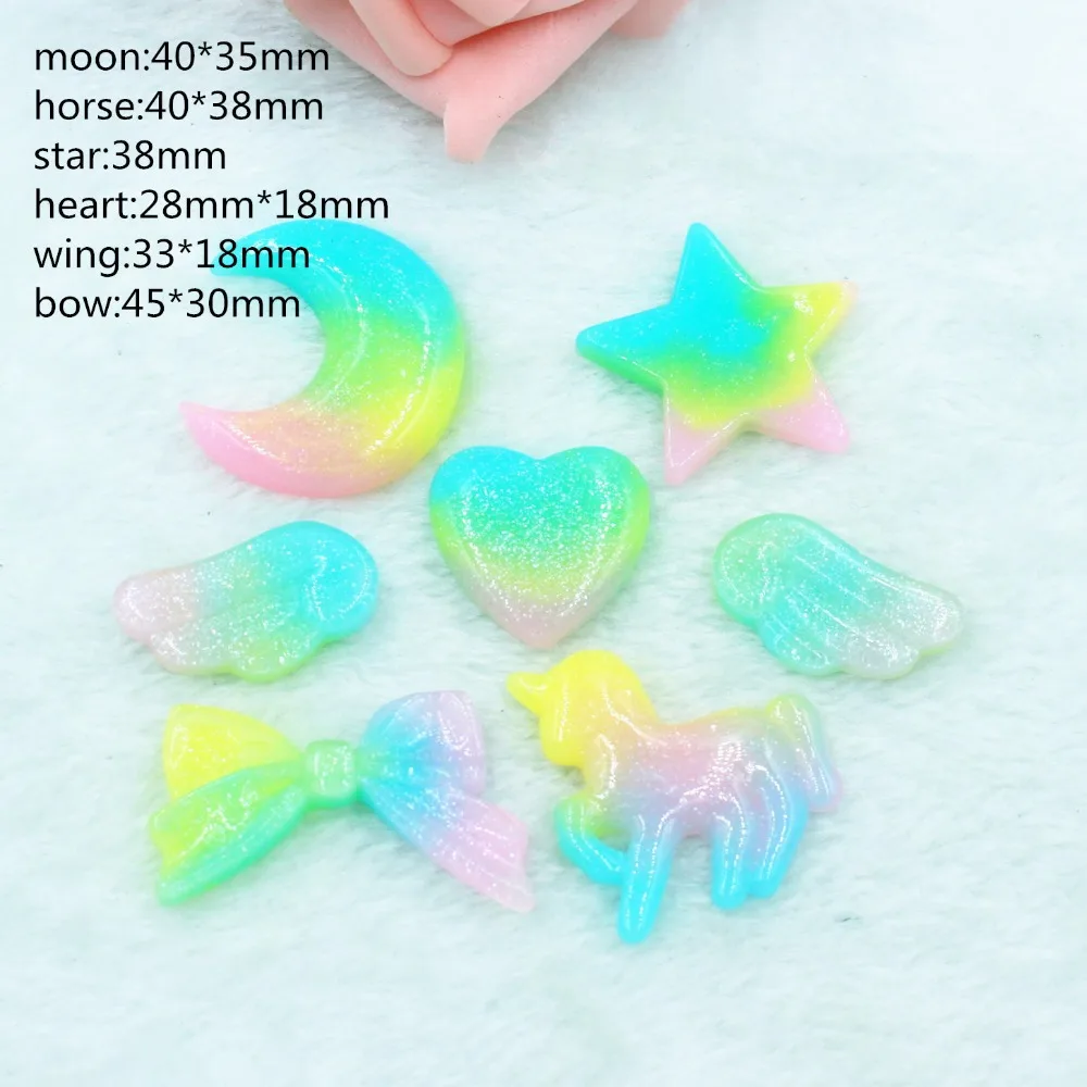 Kawaii Фея Украшение дома 3D плоское заднее украшение из смолы ремесло мультфильм Сейлор Мун фигурка сделай сам