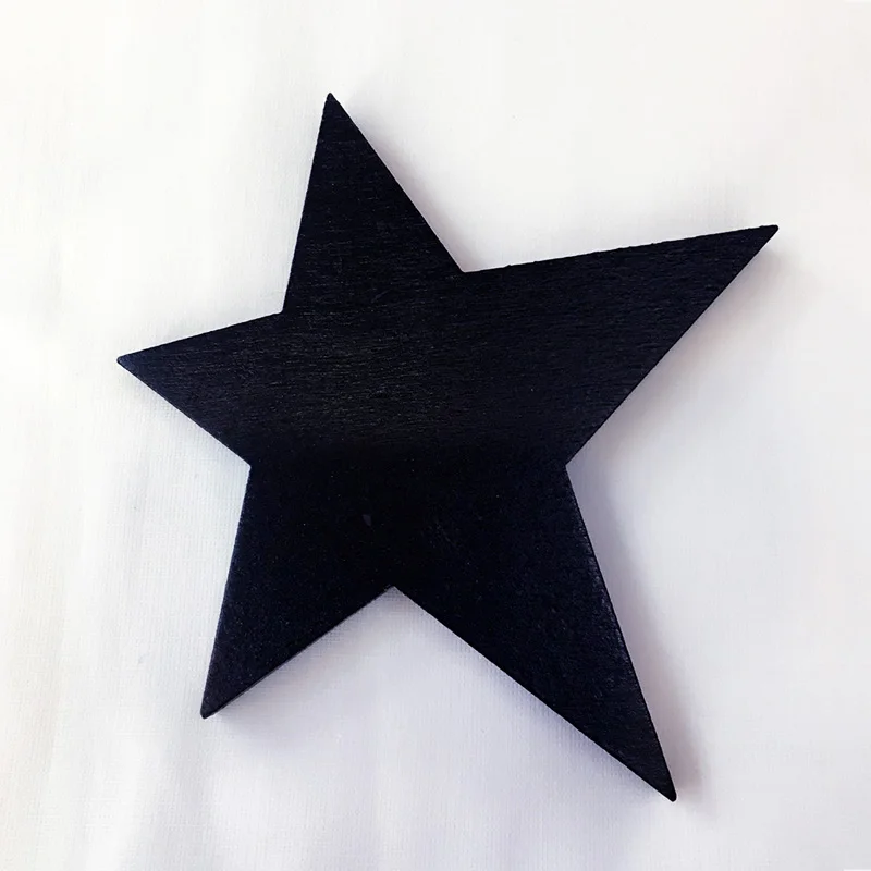 Black Star Популярные 1 кролик/борода/Облако настенные крючки DIY деревянная вешалка настенные украшения детская комната поставки - Цвет: Black Star