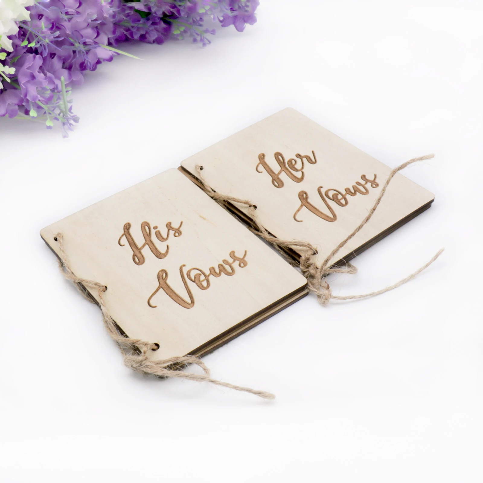 7 8*10 5 см деревянные Свадебные книги свадебные украшения его Vows Book Her Set