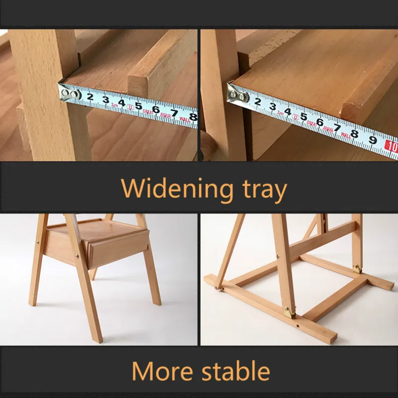 Double Drawer Easel Caballete De Pintura Oil Paint Artist for Painting Cajoneras Madera Wood Stand Art Supplies | Канцтовары для