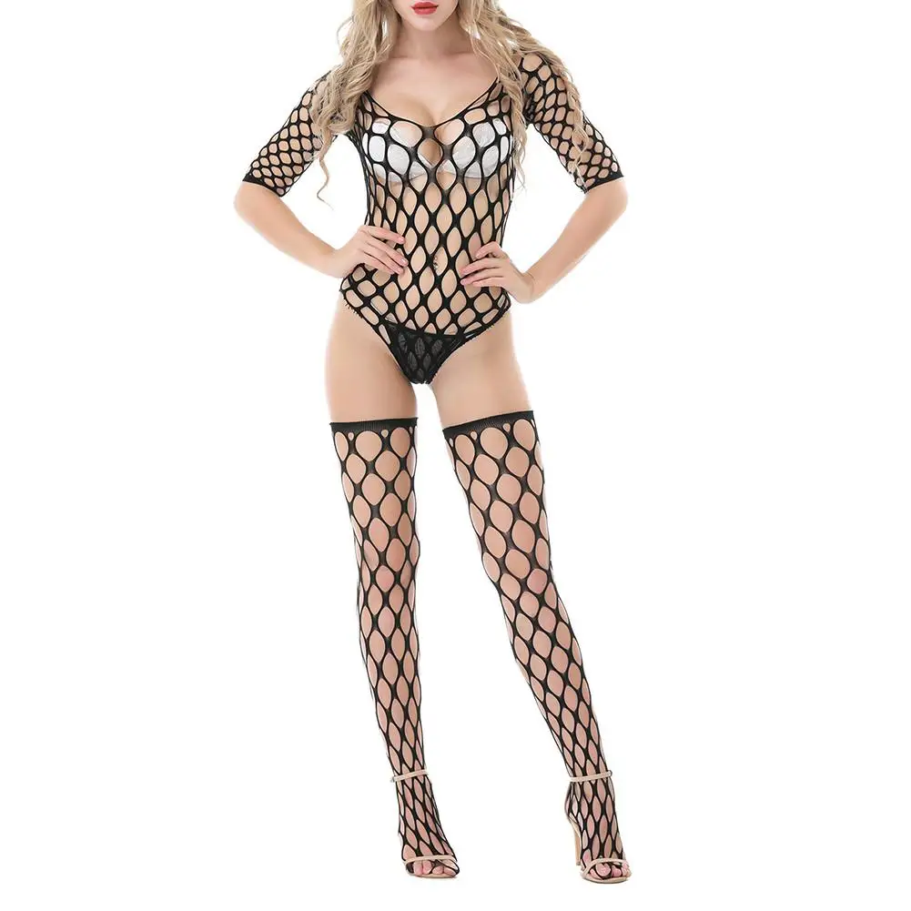 Хлопковое Сетчатое нижнее белье стрейчевое сексуальное платье с большими