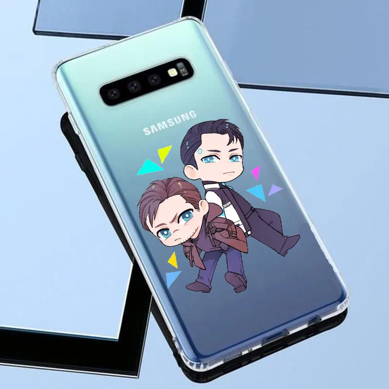 Детройт стал человеком Android RK800 Коннор Кара Мягкий силиконовый чехол для телефона