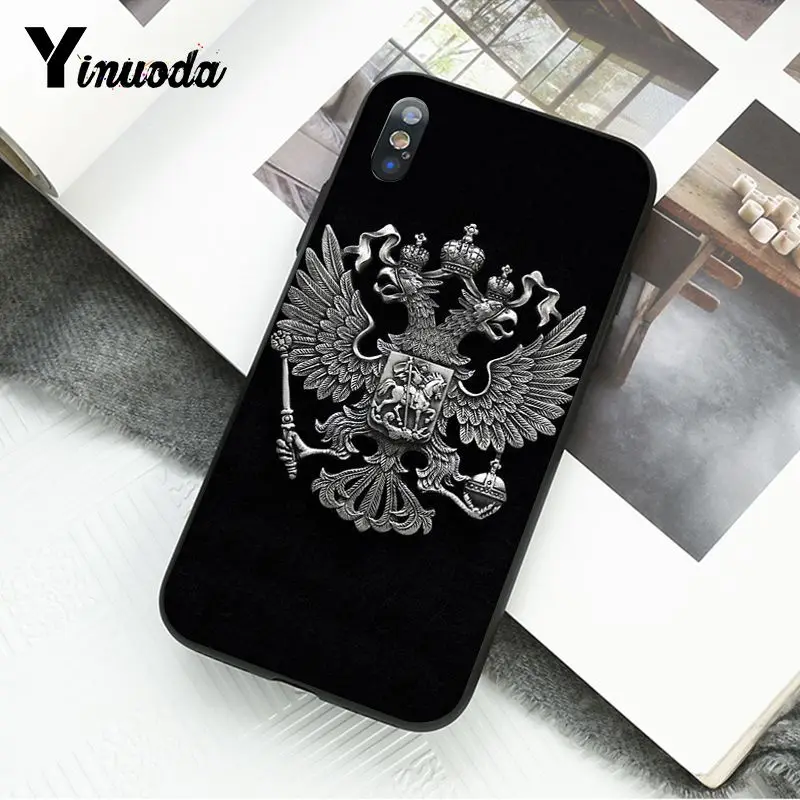 Yinuoda, чехол для телефона с эмблемой флага России для iphone 11 Pro Max X XS MAX 6 6S 7 8plus 5 5S XR