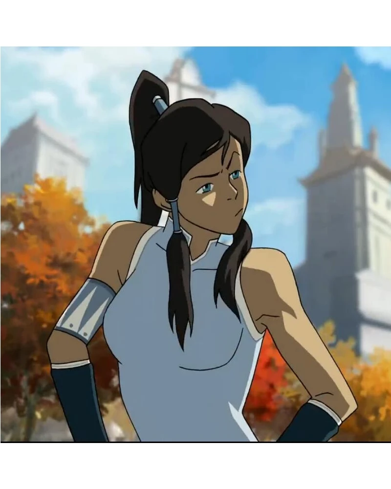 Аватар: The Legend of Korra костюм для косплея парик толстый Бесплатная доставка на
