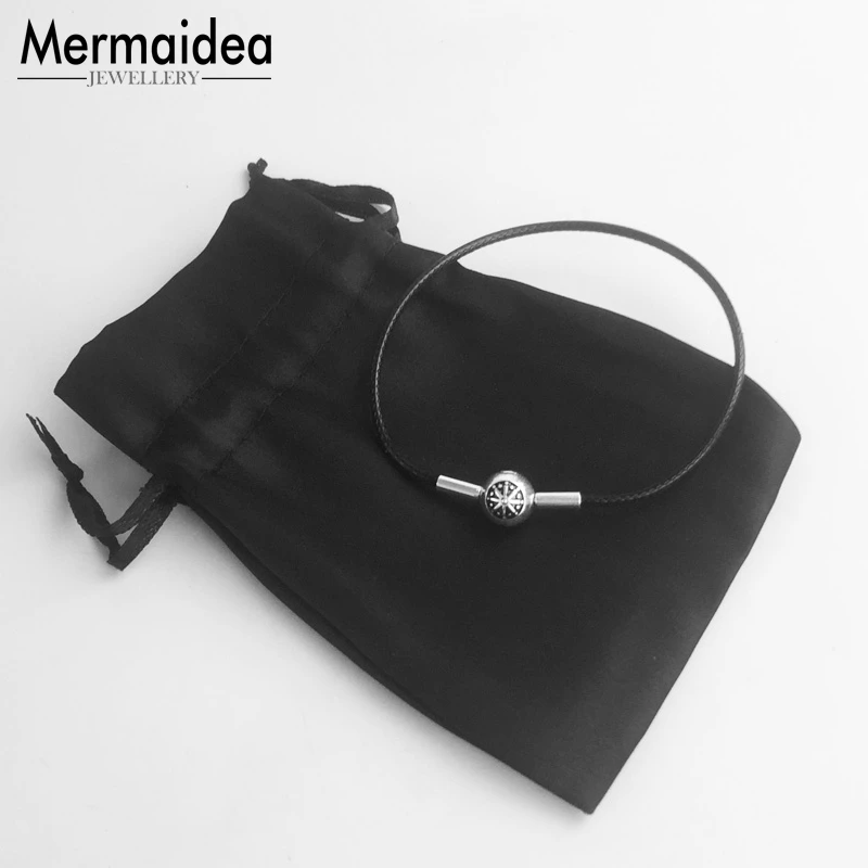 Браслеты из вощеного хлопка и черного цвета с покрытием серебра 2020 пробы |