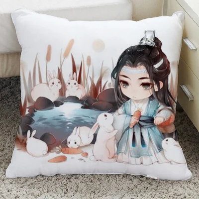 J Grandmaster демонического культивирования Wei Wuxian Lan wangji BL Yaoi Наволочка Чехол для подушки косплей подарок кровать/диван/автомобиль Декор - Цвет: J