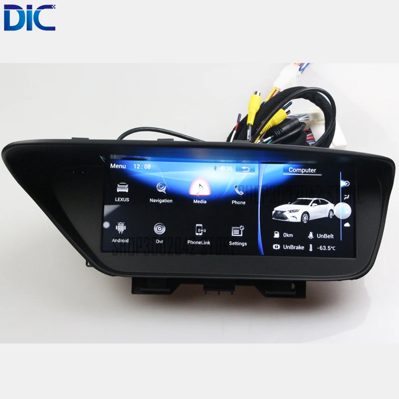 DLC Android система навигации gps плеер Видео Авторадио рулевое колесо bluetooth для lexus 2013- ES 240 250 300 350