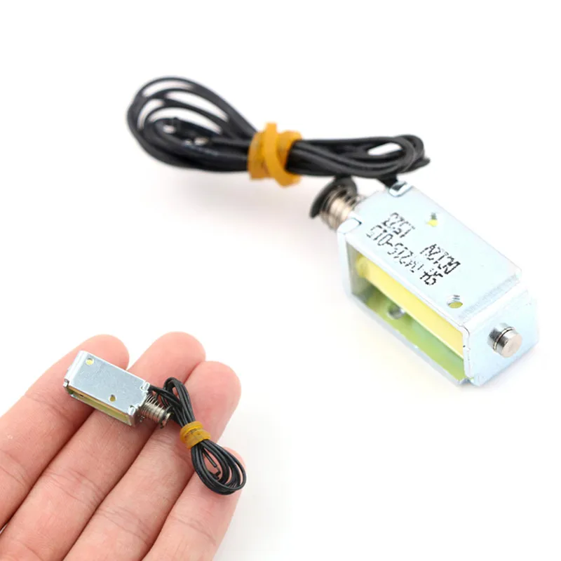 1 шт. Micro DC 12 В 5 мА Вт 4 мм электромагнитный ход через вытяжной