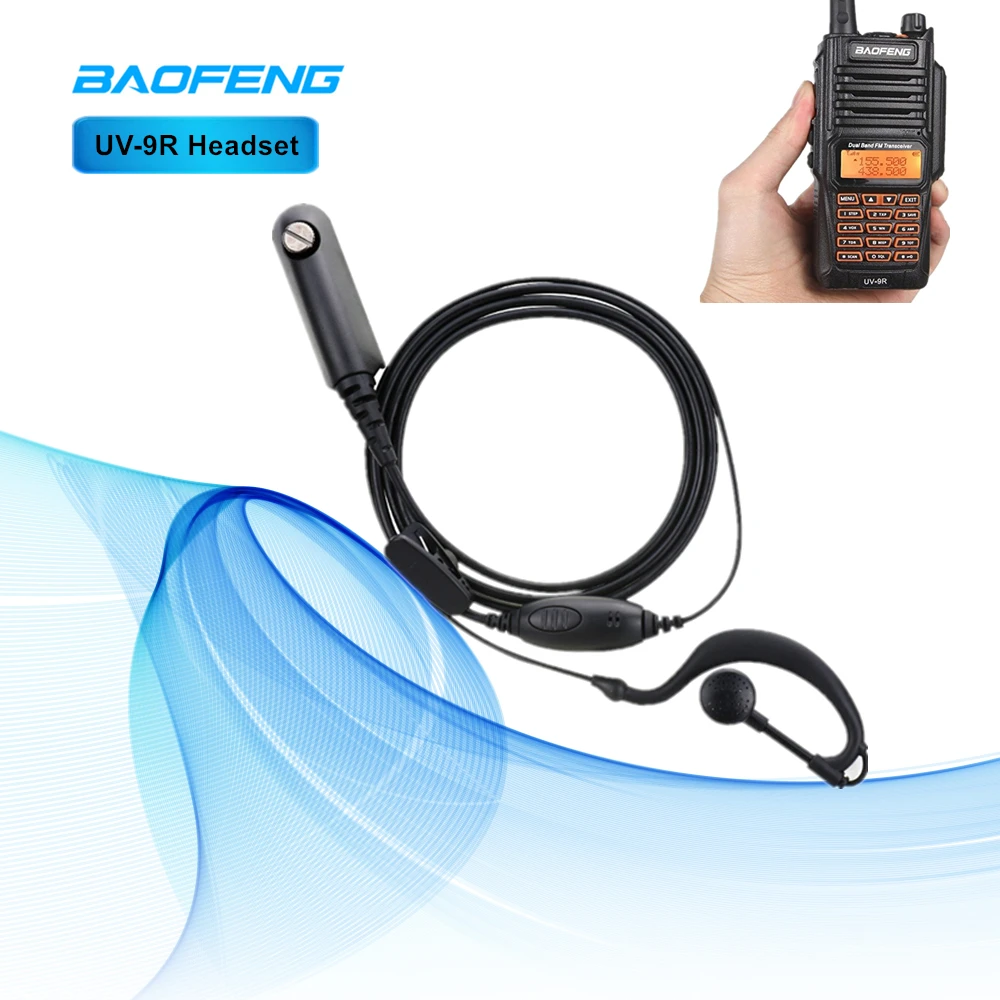 Оригинал Baofeng UV 9R Водонепроницаемый IP67 наушники для портативной рации