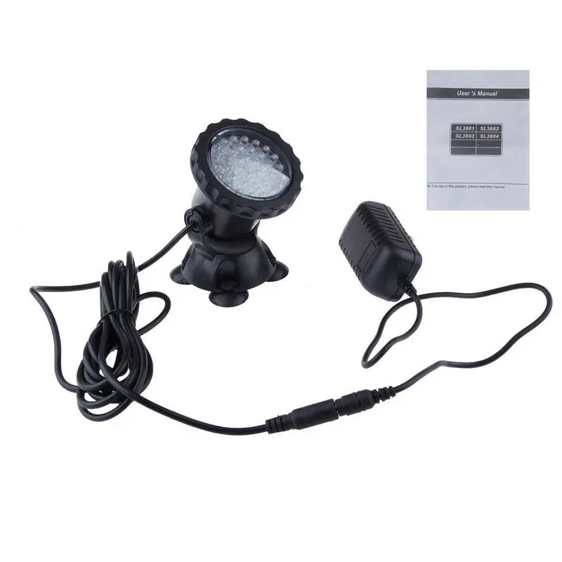 Регулируемый Погружной светильник подводный 36LED пятно света садовый пруд садок