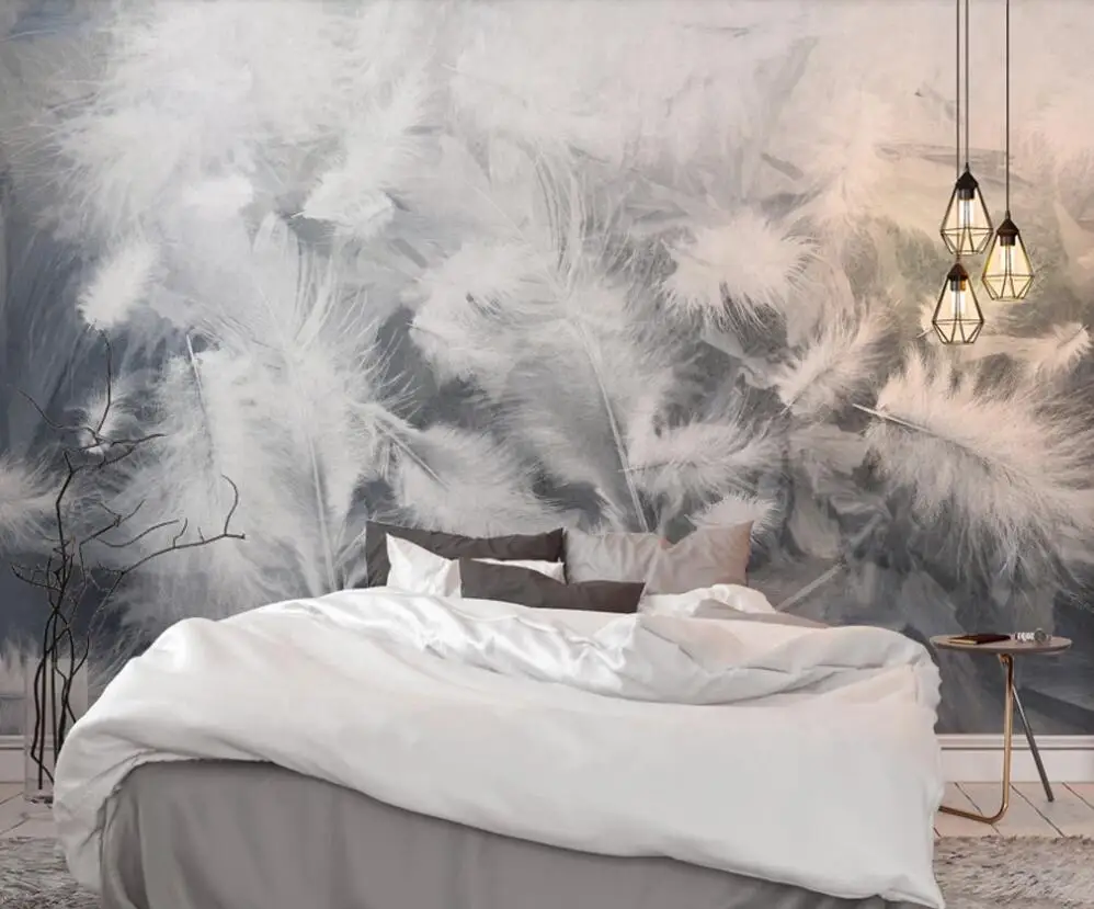 Пользовательские 3D Обои фреска скандинавский простой акварельный фон Стена