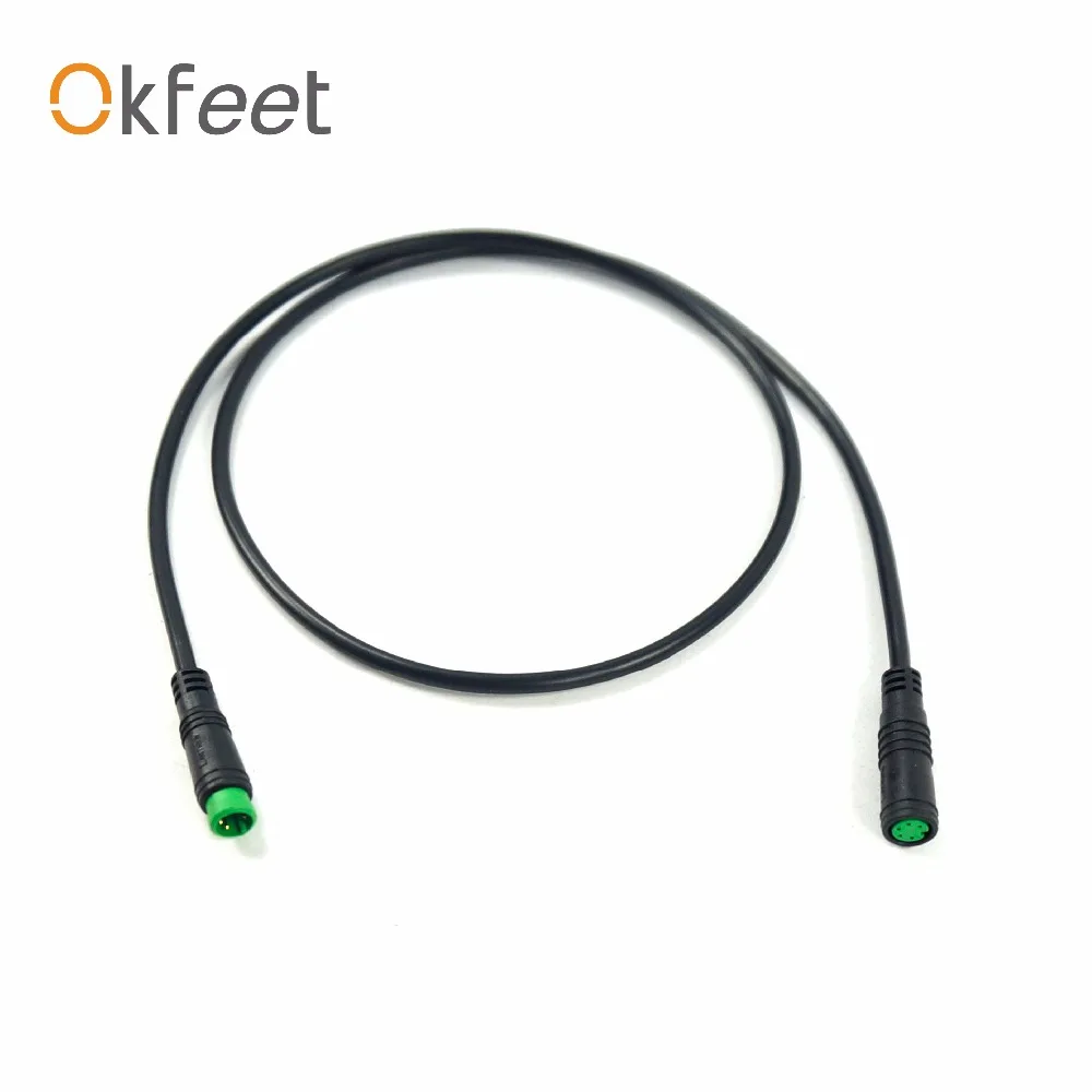 Okfeet Bafang BBS01 BBS02 BBSHD ЖК дисплей удлинитель 5pin водонепроницаемый|Аксессуары для