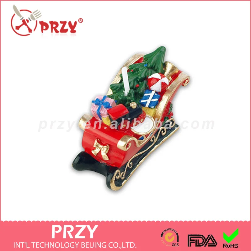 Силиконовая форма PRZY в виде свечи для рождественских саней товары праздников и