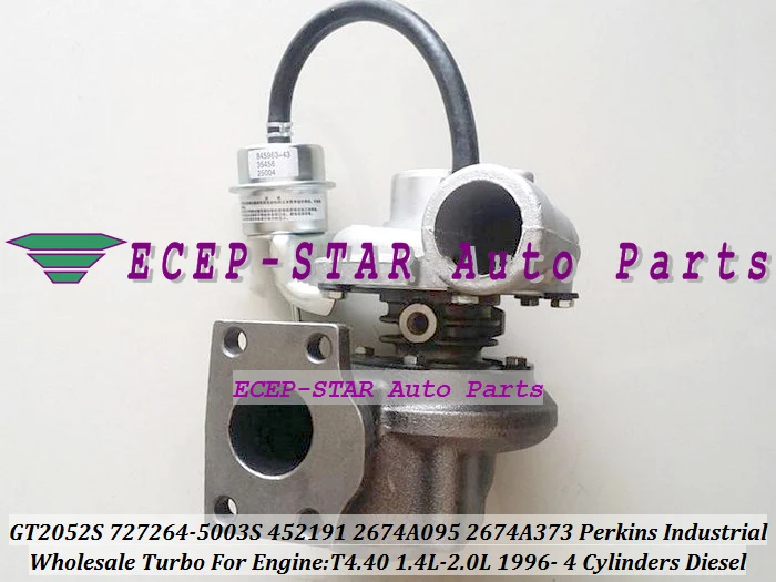 Турбокомпрессор GT2052S 727264 5003S 452191 0003 2674A095 2674A373 для Perkin Industrial T4.40 1996 л |turbocharger