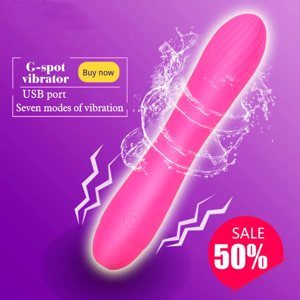 7 скоростей Водонепроницаемый эротический фаллоимитатор вибратор массажер секс