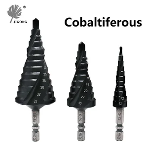 Сверло для стейка JIGONG HSS CO M35, ультра-индустриальная пагода, с круглой ручкой, из нержавеющей стали