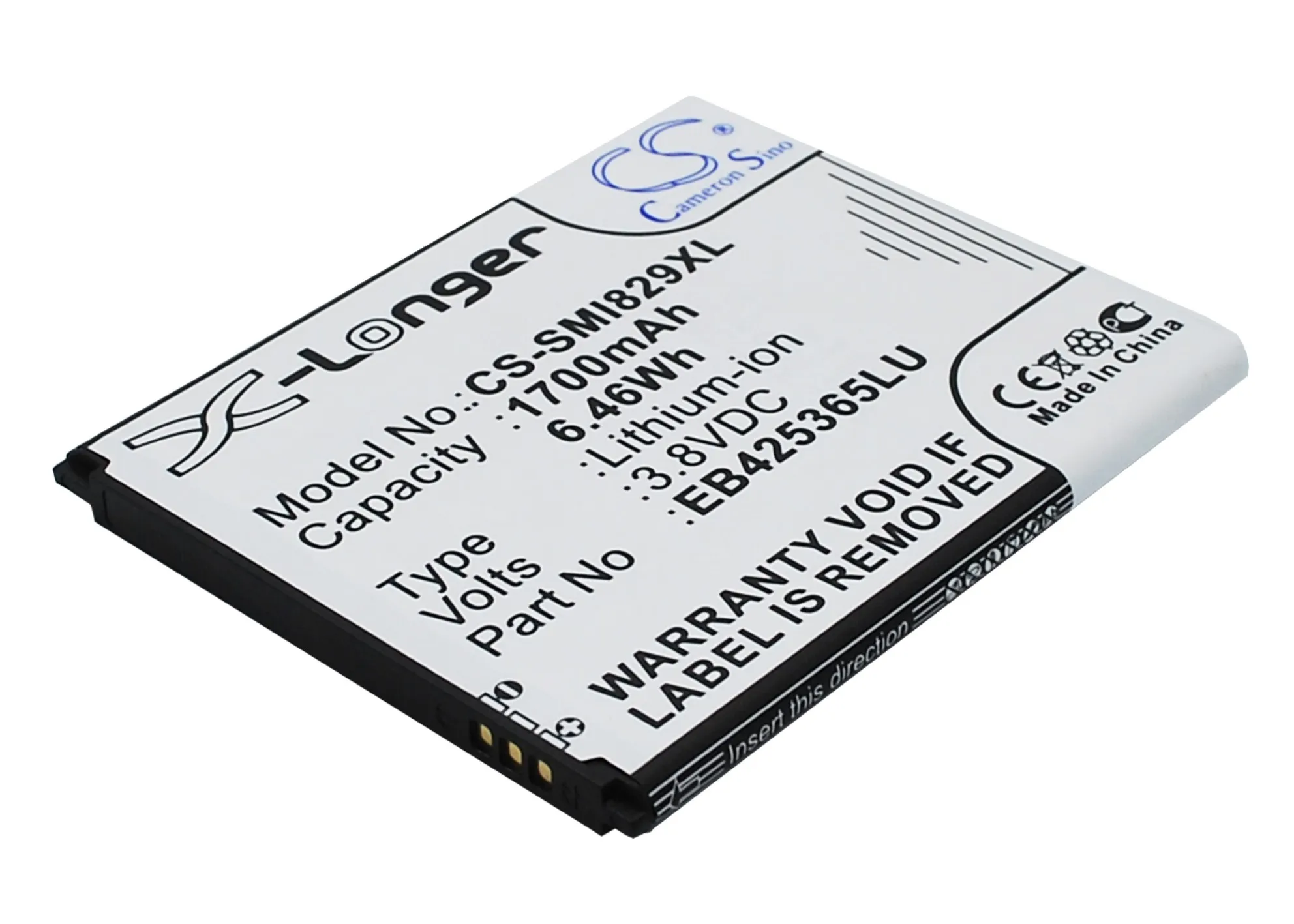 Cameron Sino 1700 мАч аккумулятор EB425365LU для Samsung Galaxy Duos Style GT I8262D I8268 SCH i829|cameron sino|battery