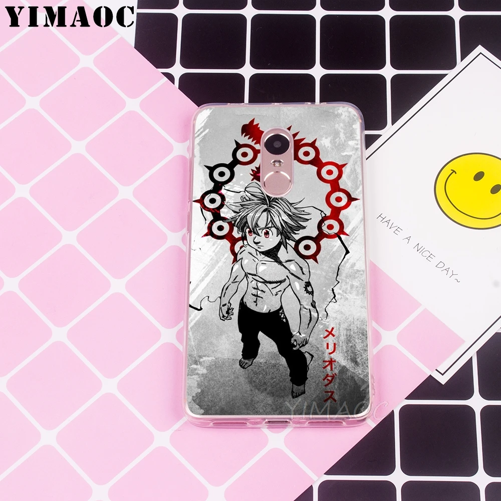 YIMAOC Nanatsu no TaizaiSoft TPU Case for Xiaomi Redmi 6 4X 5A 4A S2 Note 4 5 Pro Plus Mi 8 9 SE A2 A1 MiX 2S MAX 3 |