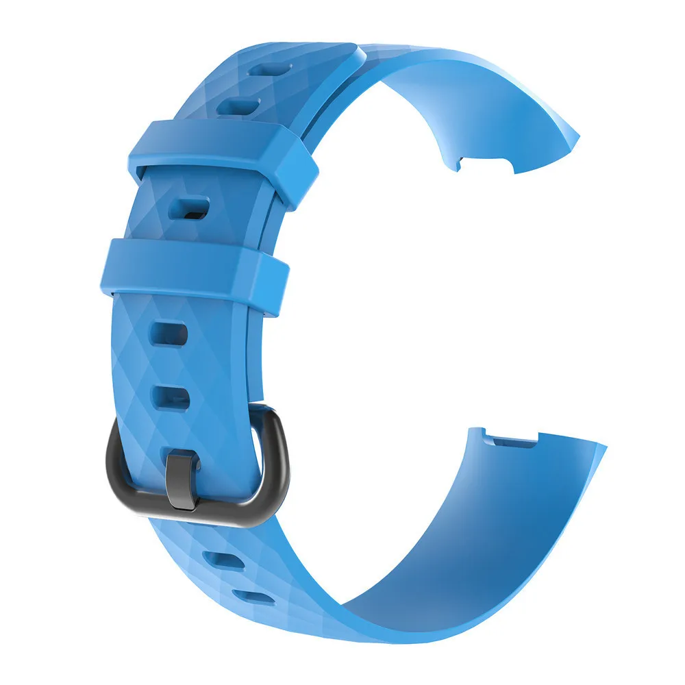 Sky Blue Duszake силиконовый сменный ремешок для Fitbit Charge 3, ремешок, браслет, аксессуары, браслет на запястье, ремешок для Fitbit Charge 3 Band - Цвет: Sky Blue