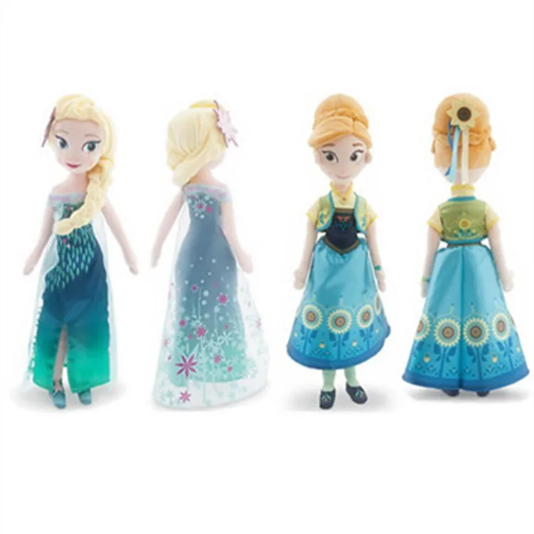 Игрушки Disney холодная принцесса новая версия 40 50 см игрушки Анна и Эльза