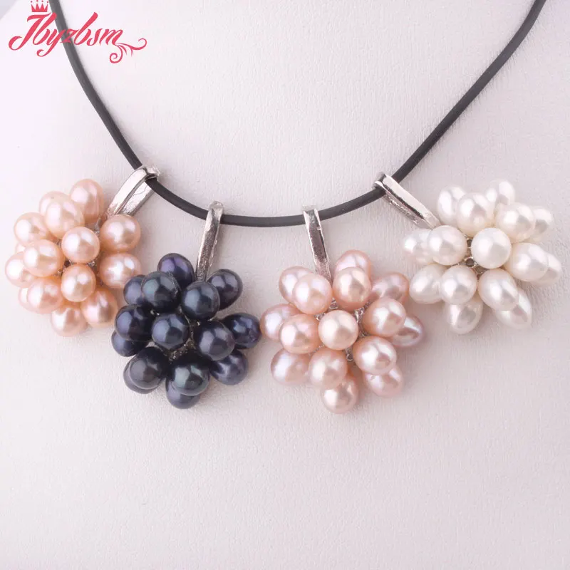 Природный Овальный пресноводный жемчуг 6x7 мм Белый цинковый сплав модные женские