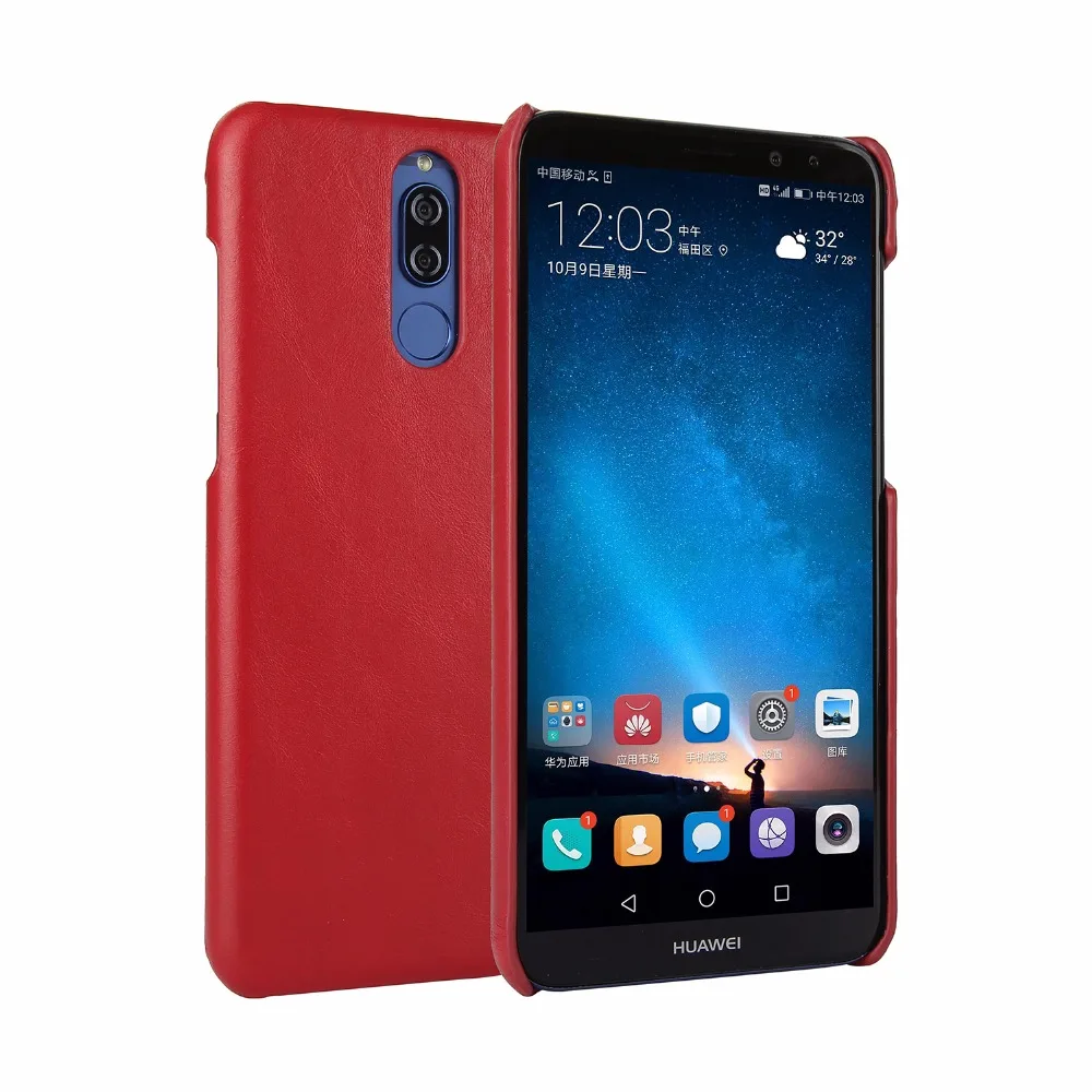 Матовый чехол CYBORIS из натуральной коровьей кожи для Huwei P10 Plus Mate 9 10 9pro awn6 Honor 8 v10 p10