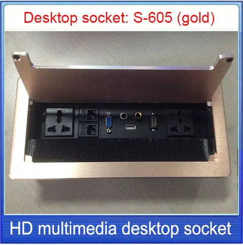 Многофункциональная настольная розетка/VGA /USB/HDMI/микрофон 3 5 аудио/Скрытая