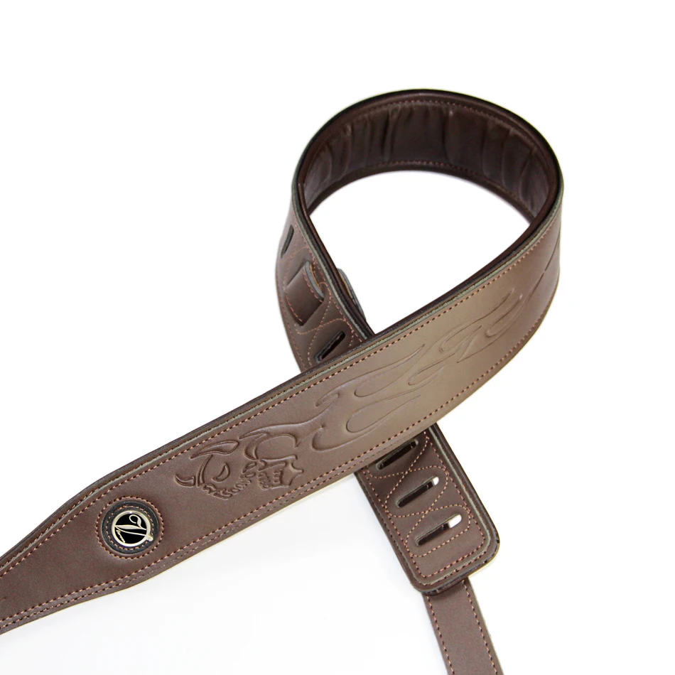 Бесплатная доставка ремень для гитары Бас бас подтяжки Толстый коричневый