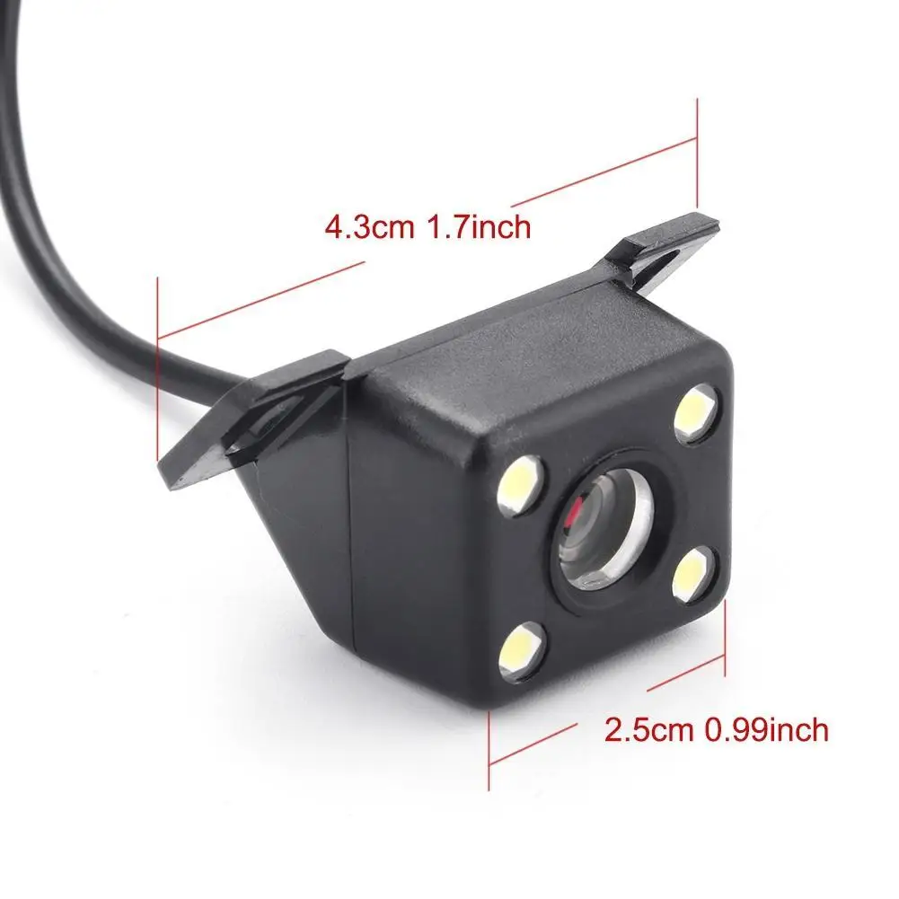 4 LED DC 12 V Анти-туман ночное видение PAL Водонепроницаемая камера заднего вида