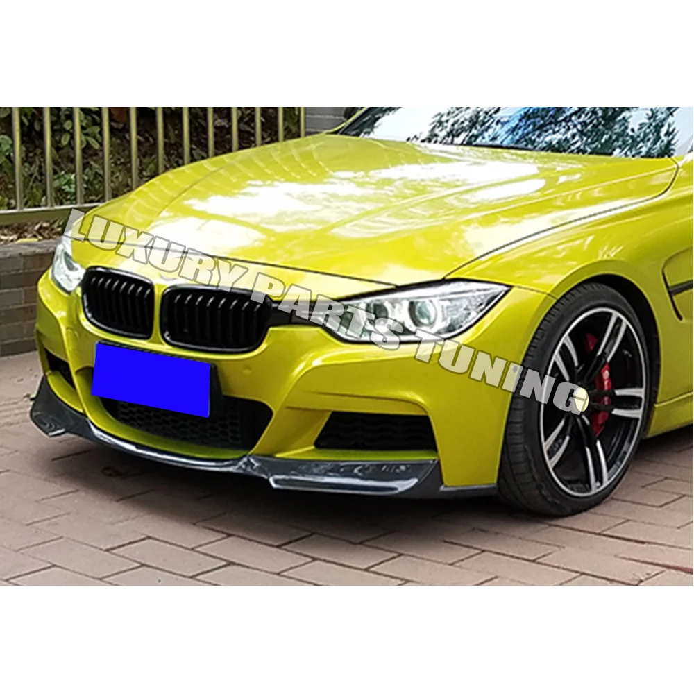 V-образный передний бампер из углеродного волокна для BMW F30 F31 318 320 328 330 335 340 с