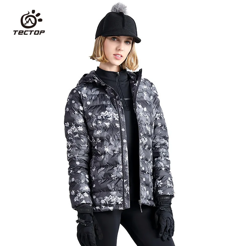 Tectop зимние мужские и женские пуховики уличные тонкие легкие камуфляжные