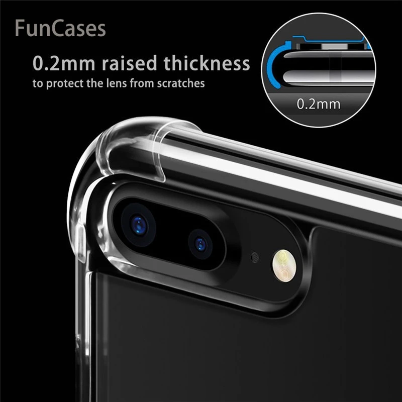 Чехол для iPhone X 8 7 6 6s Plus 5 5S SE прозрачный силиконовый чехол с воздушной подушкой