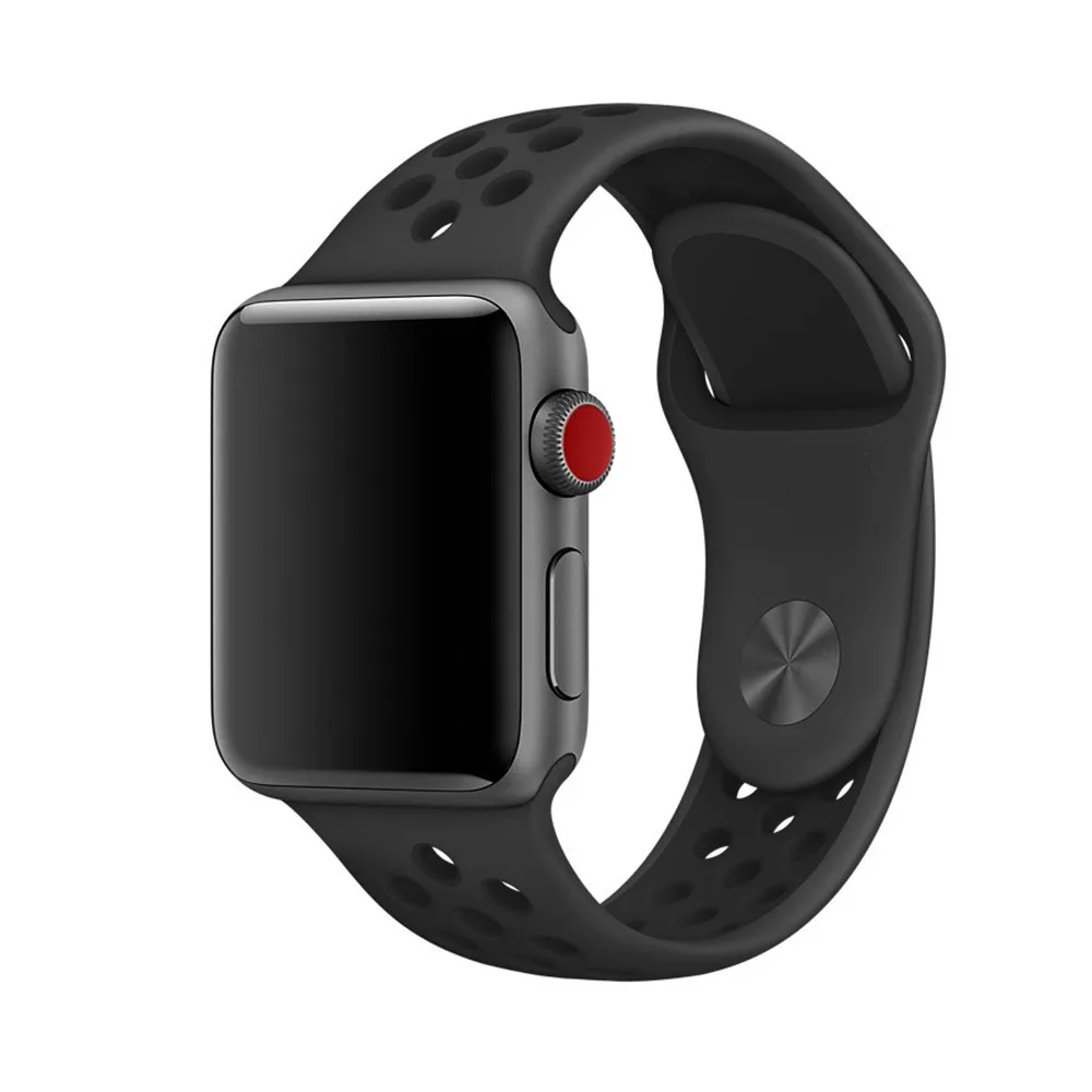 Спортивный ремешок для Apple Watch band 42 мм 38 iWatch Series 3 2 1 силиконовый браслет на