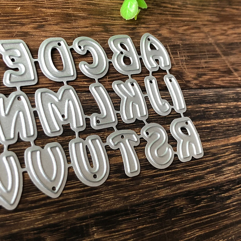 Алфавит Письмо металлическая пресс-форма DIY бумажные карточки для скрапбукинга трафареты инструменты для тиснения Декоративные ремесло Die