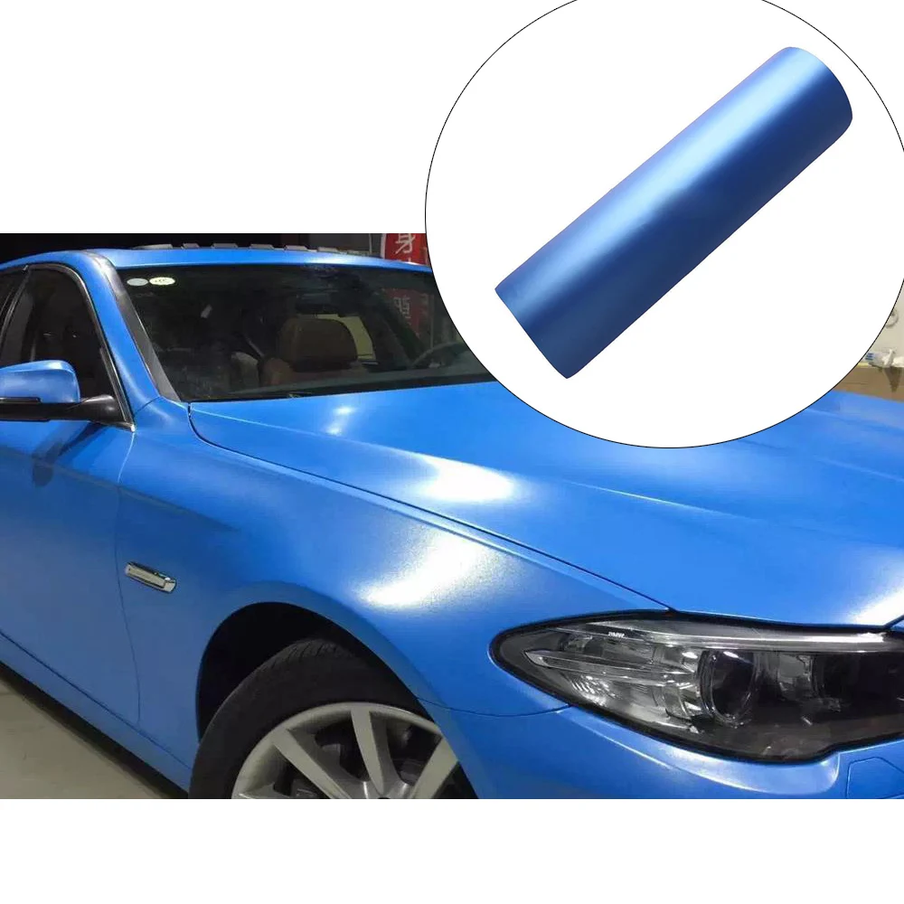 Матовая виниловая пленка для автомобиля 1520x500 мм|decal sticker|car mattblue vinyl wrap |