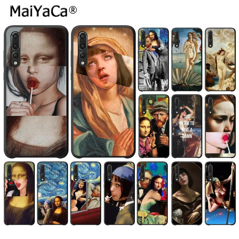 MaiYaCa Мона Лиза смешной искусство родов венерина чехол для телефона Huawei P20Lite P30Pro P