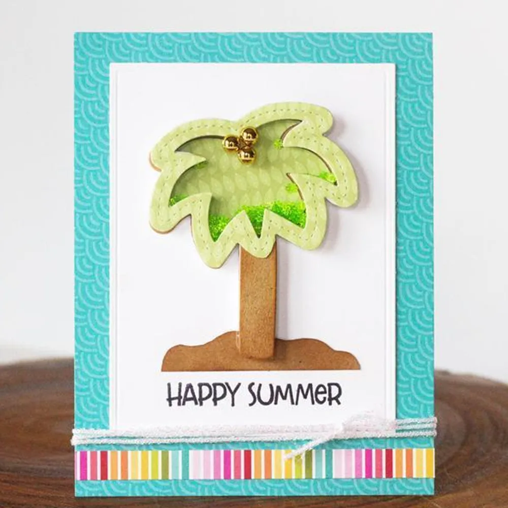 4 шт. Sunnyday летние пляжные металлические резные штампы для рукоделия DIY