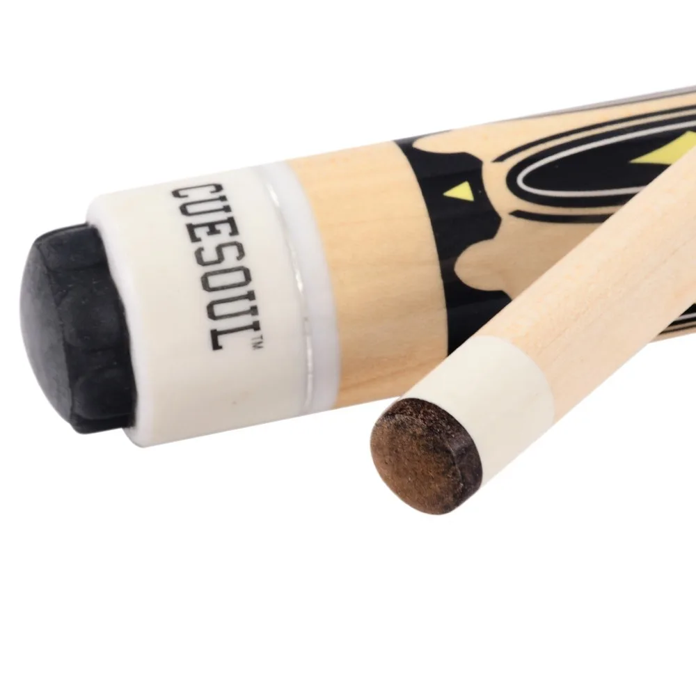 

CUESOUL 21OZ Full Canadian Maple Cue With Cue Joint Protector 57" 1/2 Quick Release Stainless Steel Joint Pool Cue