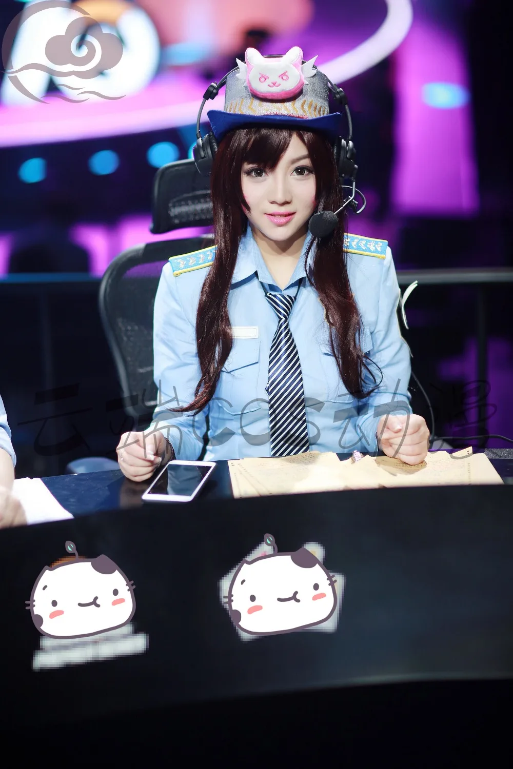 Новая одежда для игры OW D. VA один номер солдат Косплей Костюм синяя униформа