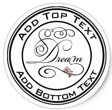 Классическая круглая наклейка Размер 1 5 дюймов | Канцтовары для офиса и дома
