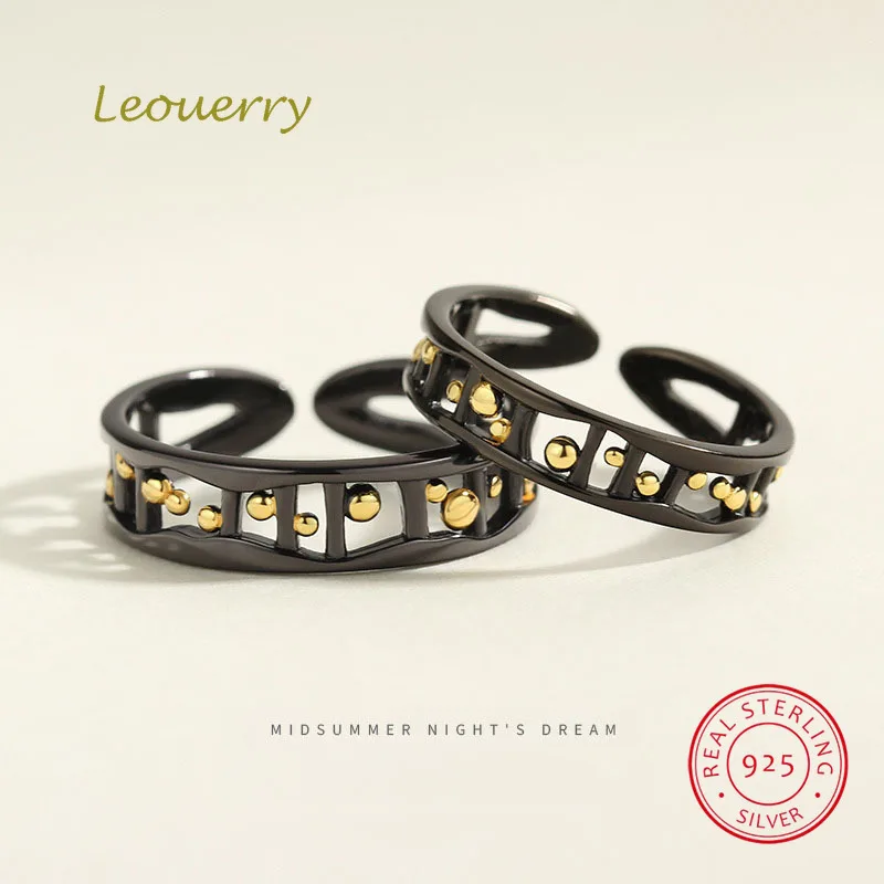 Leouerry * летней ночной любовь 925 пробы серебро оригинальный простой обручальное