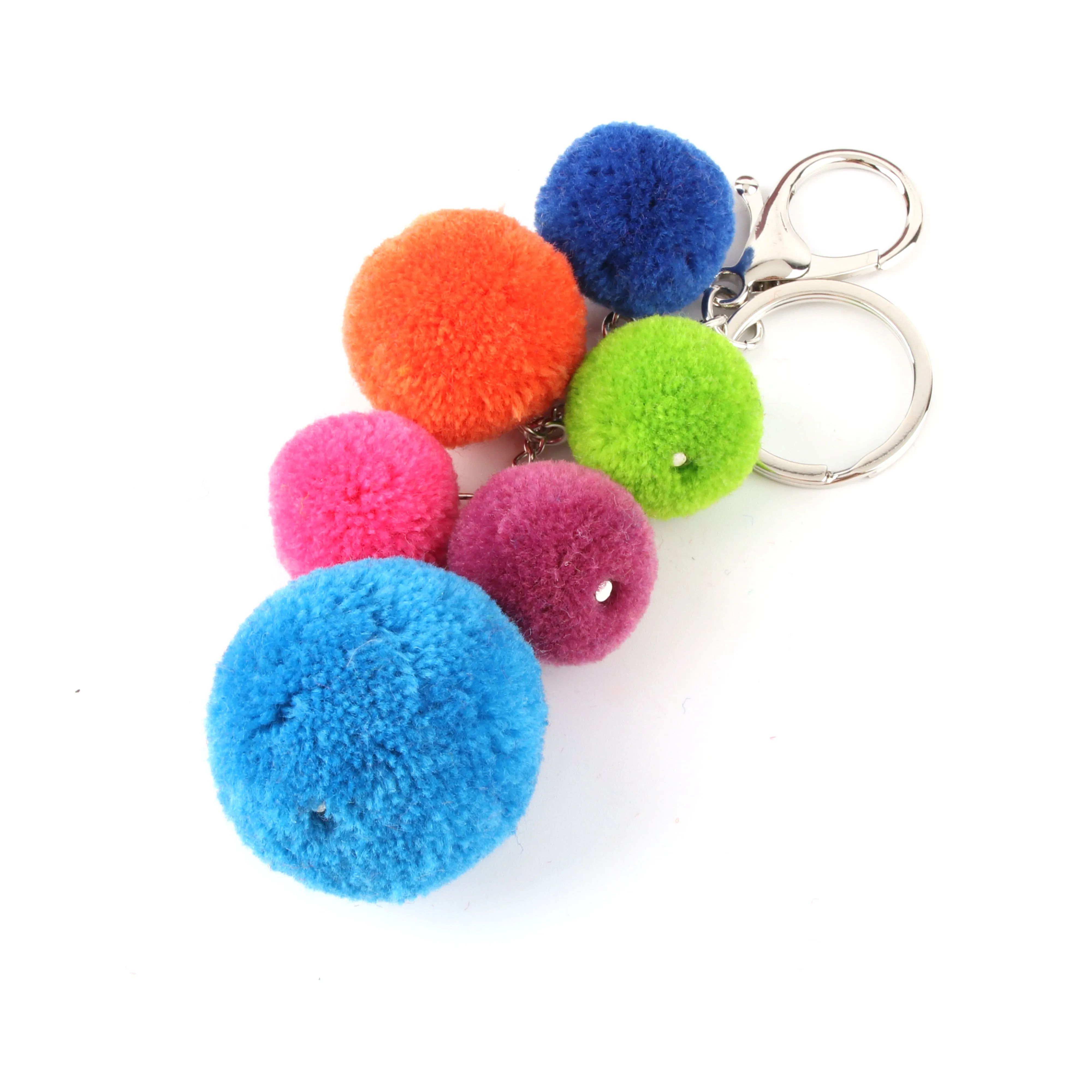 Помпон ручной работы 1 шт. богемные цветные брелки для вечерние украшения в стиле
