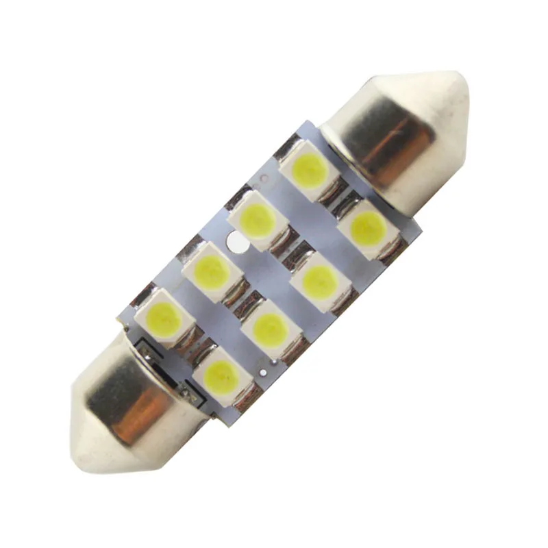 4 шт. белый 36 мм 8LED 1210 SMD купольная гирлянда для интерьера автомобильный