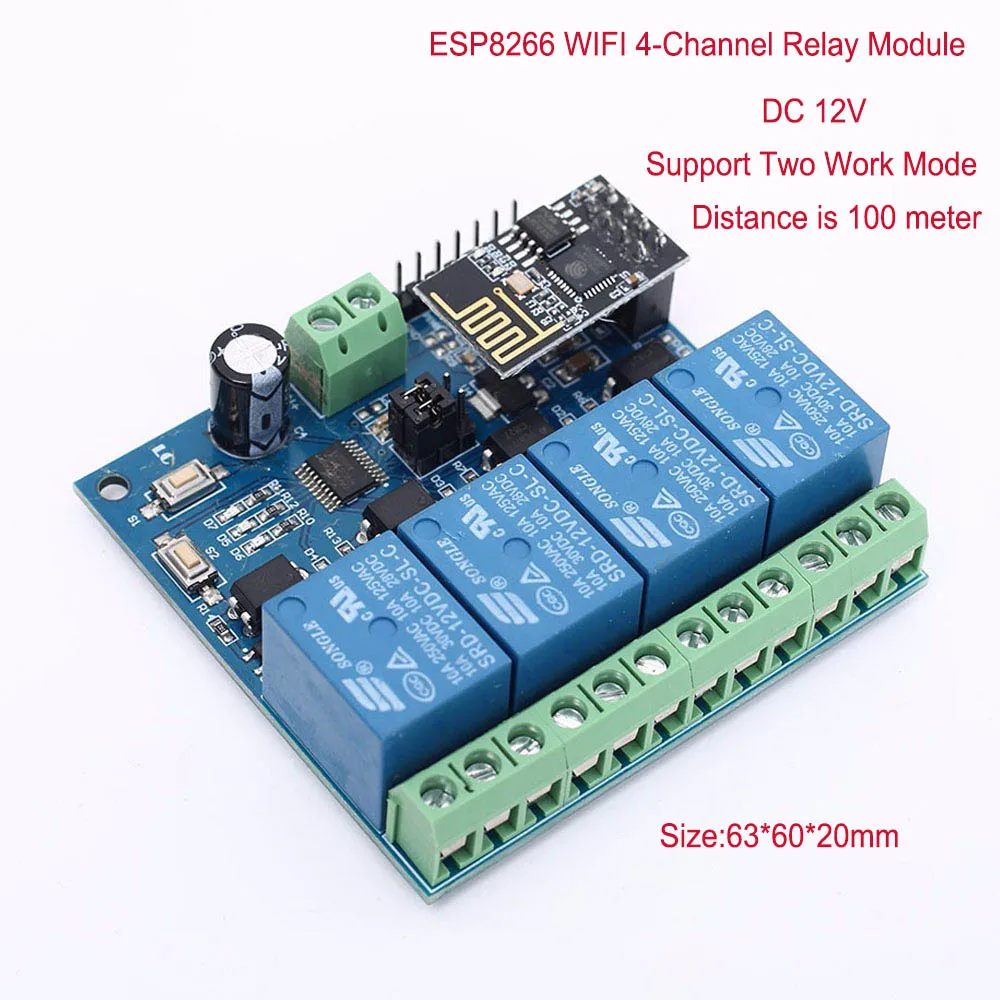 ESP8266 ESP-01 Wi-Fi модуль реле дистанционного Управление переключатель 1 2 4 канала 5V 12V для Умный дом IOT передача с помощью приложения на телефоне Управление;