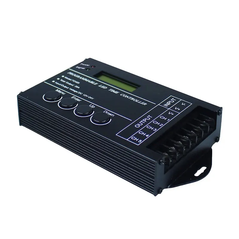 WIF Время программируемый RGB светодиодный контроллер TC421 TC420 DC12V/24 V 5 каналов общий выход 20A общий анод программируемый светодиодный
