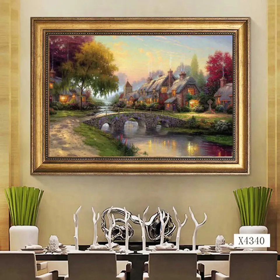 ARTNESSTOR масло для печати картина на стену облака штормовых волн Рок море Небо Стены